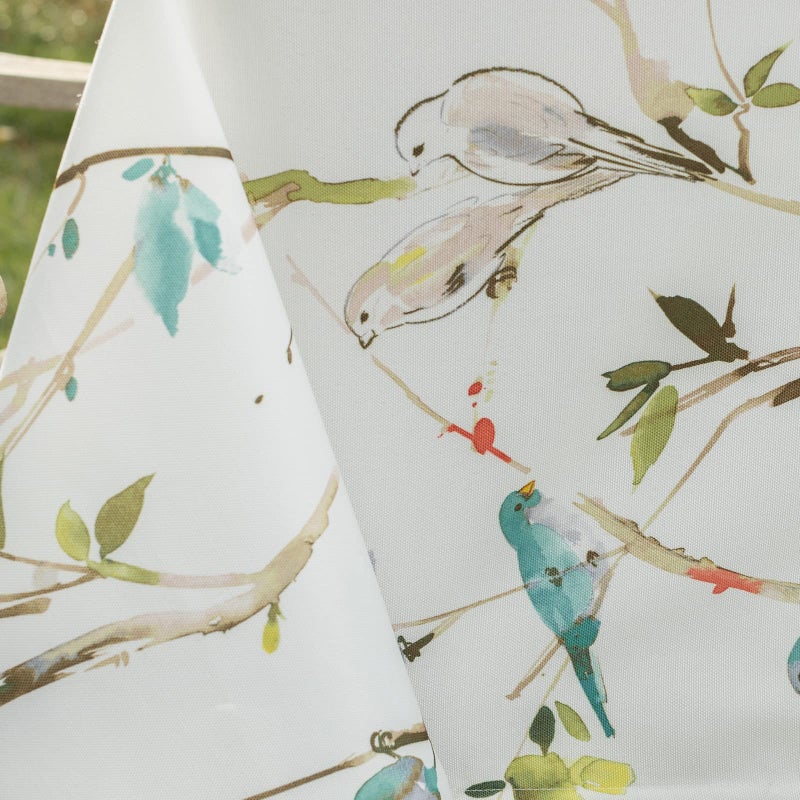Benson Mills Spillproof Spring/Summer Durable Heavyweight Fabric Indoor Outdoor Tablecloth, Washable Table Cloth for Rectangle Tables, Picnic/Patio Table Covers (60" x 104" Rectangular, Menagerie) - Image 4